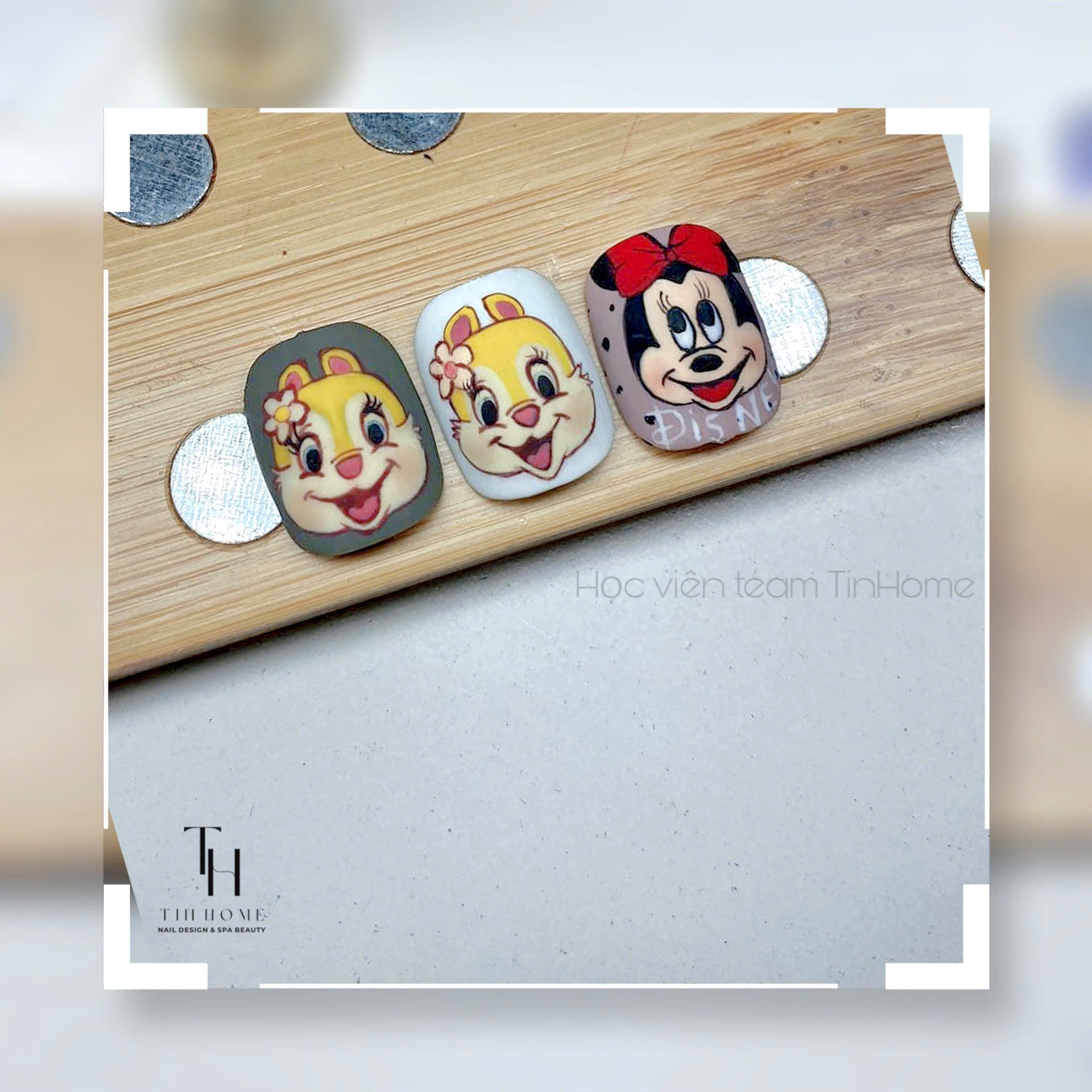 Bảng mẫu nail học viên